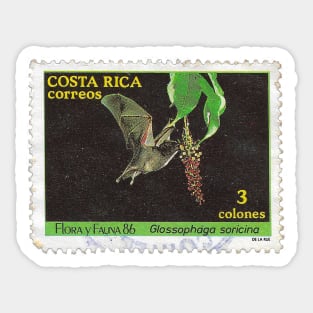 Vintage 1986 Costa Rica Flora y Fauna Stamp Sticker